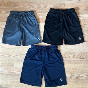 Lot of Kids Athletic Drawstring Shorts - Black, Charcoal, Navy
